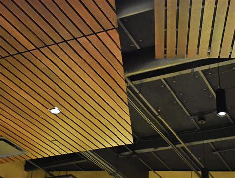 drop ceiling wood planks|More.